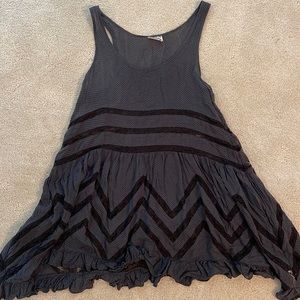 Free People Navy Flowy Dress